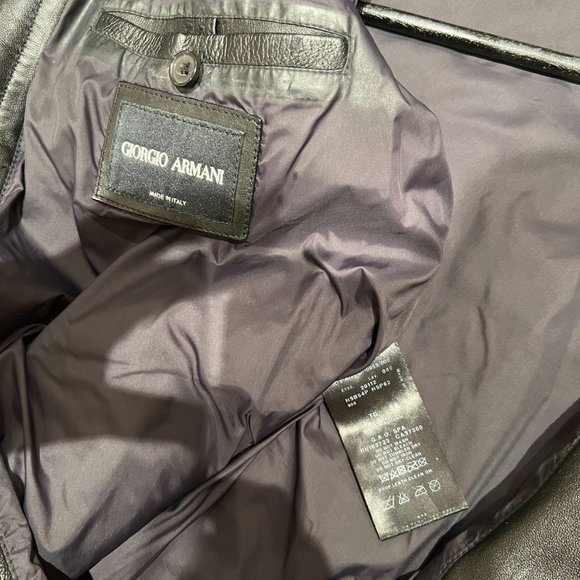 Giorgio Armani Leather Jacket - Picture 3 of 3